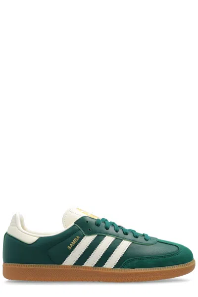 Adidas Originals Samba Og Side Stripe Detailed Trainers In Green
