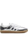 Adidas Originals Samba Og Metallic Low-top Sneakers In Silver