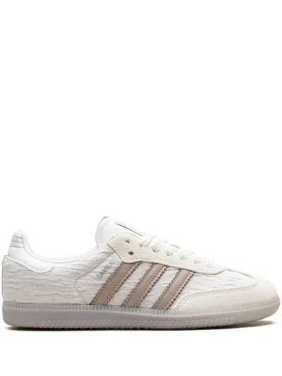 Adidas Originals Samba Og "silver/brown" Sneakers In Neutrals
