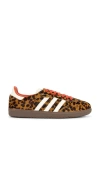 Adidas Originals Celine Low Lace-up Sneakers With Triomphe In Animal Print