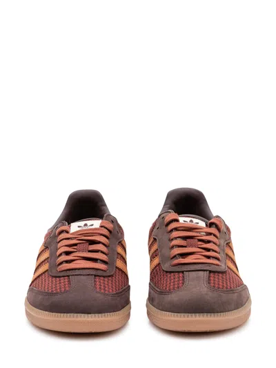 Adidas Originals Samba Og Houndstooth Sneakers In Brown