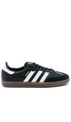 Adidas Originals Low-top Rubber Sole Sneakers With Contrast Stripes In Black