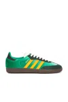 Adidas Originals Samba Og Sneakers In Green Velvet In Green & Yellow