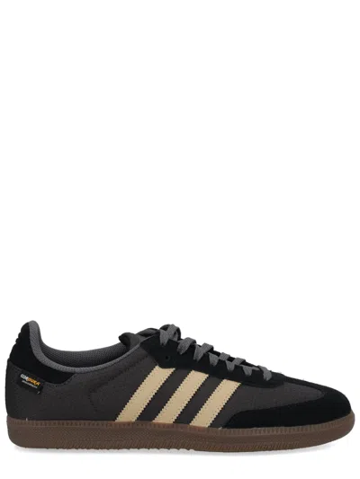 Adidas Originals Samba Og Logo Lace-up Sneakers In Black