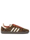 Adidas Originals Celine Low Lace-up Sneakers With Triomphe In Animal Print