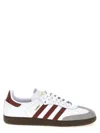 Adidas Originals Womens Putty Grey Maroon Gold M Samba Og Leather Low-top Trainers