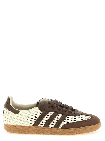Adidas Originals Samba Og Sneakers Brown In White