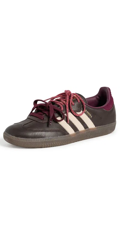 Adidas Originals Samba Og Sneakers Brown/warm Vanilla/maroon