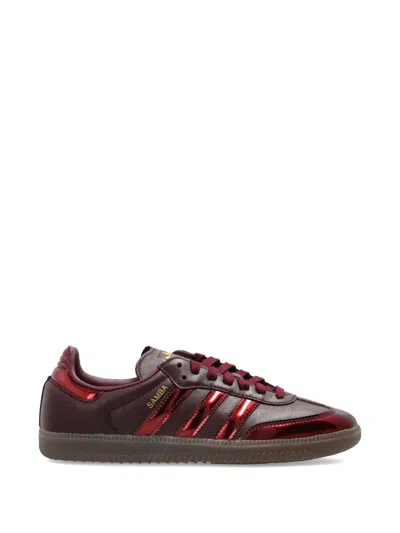 Adidas Originals Samba Og Low Top Sneakers In Burgundy