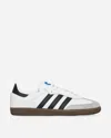 Adidas Originals Adidas Men's White Core Black Gold Me Sambae Suede And Leather Low-top Trainers In White