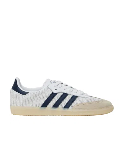 Adidas Originals Samba Og Sneakers In Future White/night Indigo/cream White