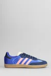 Adidas Originals Low-cut Sneakers Featuring Iconic Stripes In Blue