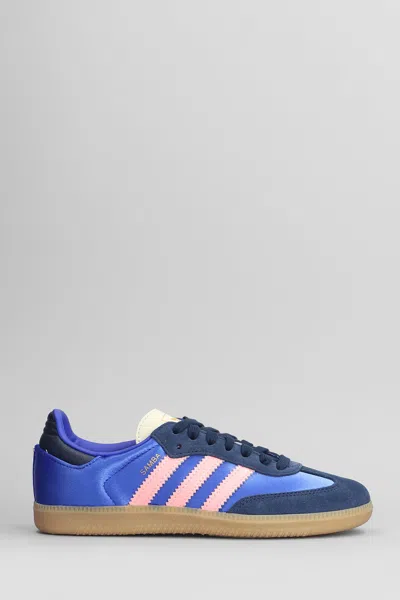 ADIDAS ORIGINALS SAMBA OG SNEAKERS IN BLUE NYLON