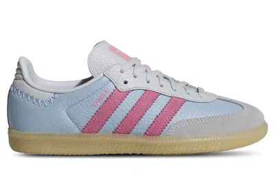 Pre-owned Adidas Originals Samba Og Sneakers In Blue/pink/brown