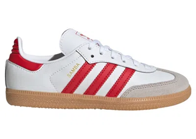 Pre-owned Adidas Originals Samba Og Sneakers In Cloud White/better Scarelet Red/gum In Multi