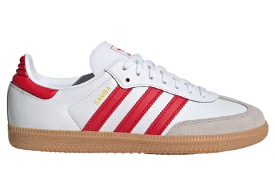 Pre-owned Adidas Originals Samba Og Sneakers In Cloud White/better Scarelet Red/gum In Multi