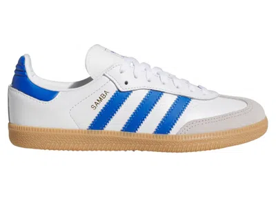 Pre-owned Adidas Originals Samba Og Sneakers In Cloud White/blue/gum