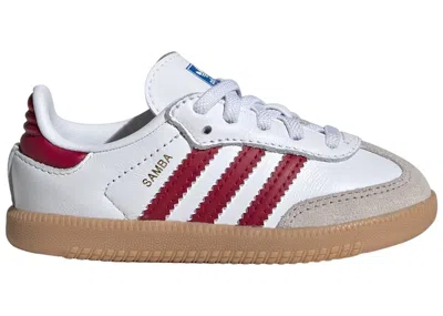 Pre-owned Adidas Originals Samba Og Sneakers In Cloud White/collegiate Burgundy/gum