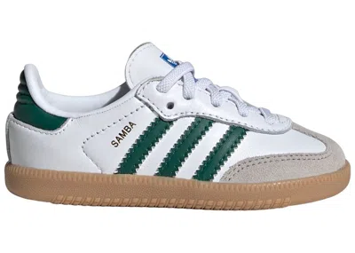 Pre-owned Adidas Originals Samba Og Sneakers In Cloud White/collegiate Green/gum In Multi