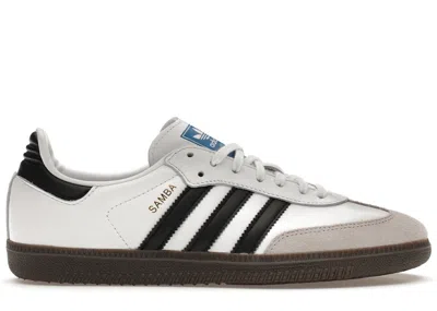 Pre-owned Adidas Originals Samba Og Sneakers In Cloud White/core Black/gum