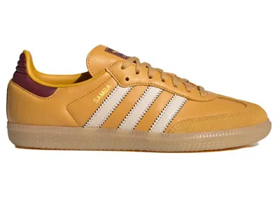 Pre-owned Adidas Originals Samba Og Sneakers In Preloved Yellow/crystal Sand/shadow Red In Multi