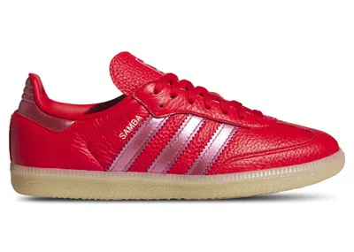 Pre-owned Adidas Originals Samba Og Sneakers In Pure Ruby/collegiate Red