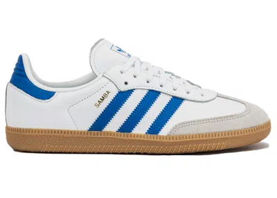 Pre-owned Adidas Originals Samba Og Sneakers In White/blue/gum In Multi