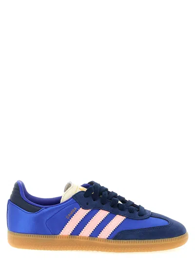 Adidas Originals Low-cut Sneakers Featuring Iconic Stripes In Blue