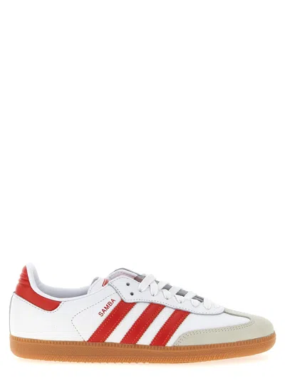 Adidas Originals Low-top Sneakers With Rubber Sole And Stripes In White