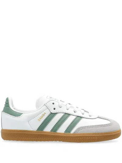 Adidas Originals Kids' Samba Og Sneakers In White/olive