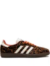 Adidas Originals Celine Low Lace-up Sneakers With Triomphe In Animal Print
