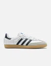 Adidas Originals Mens Samba Xlg Leather And Suede Low-top Trainers White Black Gum In White