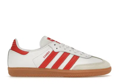 Pre-owned Adidas Originals Samba Og White Gum (women's) Sneakers In Cloud White/solar Red/off White