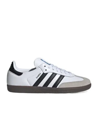 Adidas Originals Womens Silver Metallic Black Gu Samba Og Logo-print Metallic-leather Low-top Trainers Eur 36 / 3 Uk In White