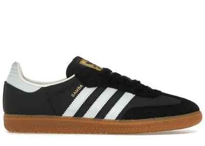 Pre-owned Adidas Originals Samba Og (women's) Sneakers In Carbon/almost Blue/chalk White In Multi