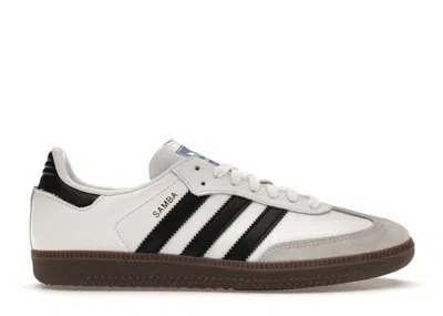 Pre-owned Adidas Originals Samba Og (women's) Sneakers In Cloud White/core Black/clear Granite