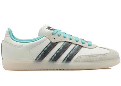 Pre-owned Adidas Originals Samba Og (women's) Sneakers In Ivory/charcoal/easy Mint In Multi