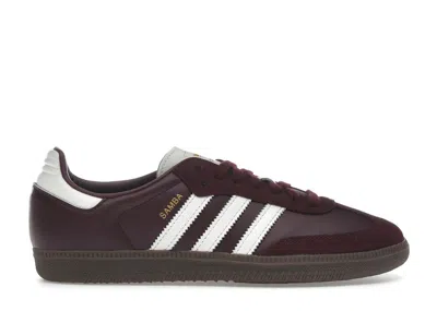 Pre-owned Adidas Originals Samba Og (women's) Sneakers In Maroon/off White/gum In Multi