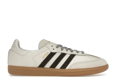 Pre-owned Adidas Originals Samba Og (women's) Sneakers In Off White/dark Brown/gum