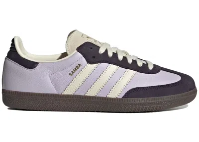 Pre-owned Adidas Originals Samba Og (women's) Sneakers In Silver Dawn/cream White/aurora Black In Multi