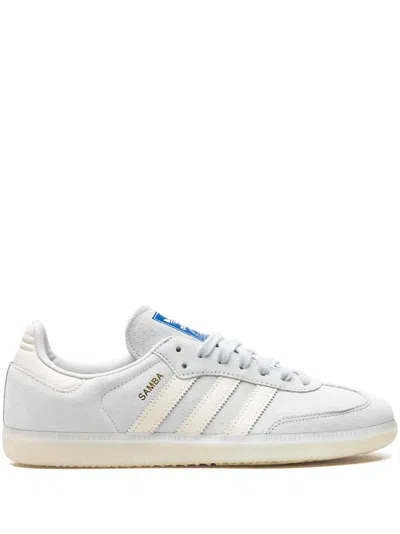 Adidas Originals Samba Og "wonder Silver/chalk White/off White" Sneakers In Blue