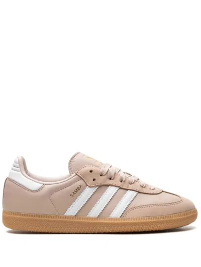 Adidas Originals Wmns Samba Og Sneakers Wonder Taupe / Cloud White In Beige