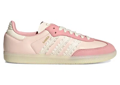 Pre-owned Adidas Originals Samba Ruffle Stripes Pack (women's) Sneakers In Wonder Aqua/off White/wonder Mauve In Multi