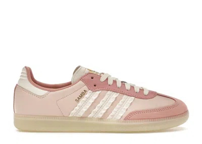 Pre-owned Adidas Originals Samba Ruffle Stripes Pack (women's) Sneakers In Wonder Aqua/off White/wonder Mauve In Multi