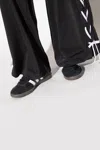 Adidas Originals Low-top Rubber Sole Sneakers With Contrast Stripes In Black