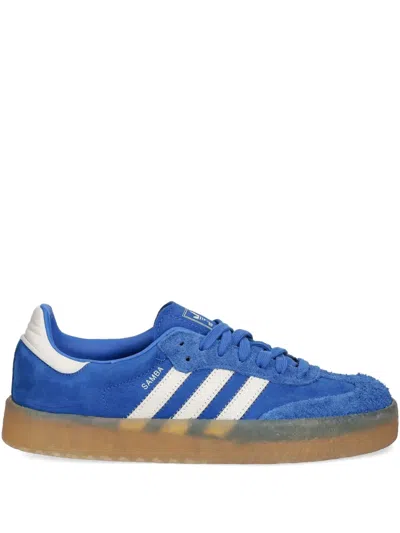Adidas Originals Logo Sneakers With Suede Panelled Design In Brown