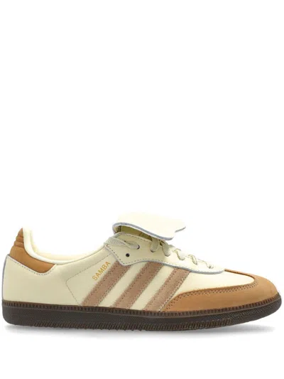 Adidas Originals Striped Rubber Sole Sneakers With Contrasting Panels In Multi