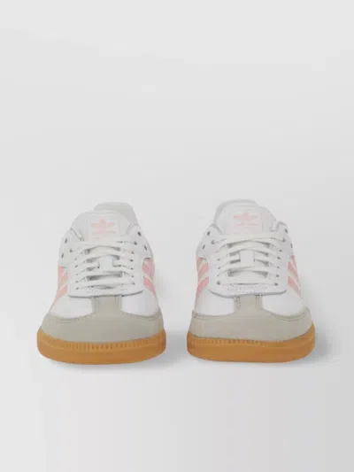 Adidas Originals "samba" Sneakers With Contrast Heel Tab In White