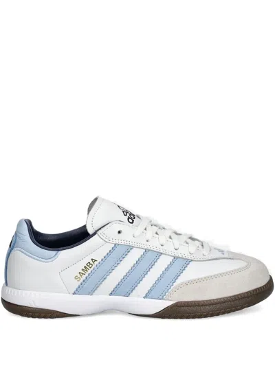 Adidas Originals Samba Three-stripe Low-top Sneakers In White