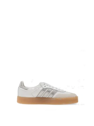Adidas Originals Samba Three-stripe Platform Sneakers In White